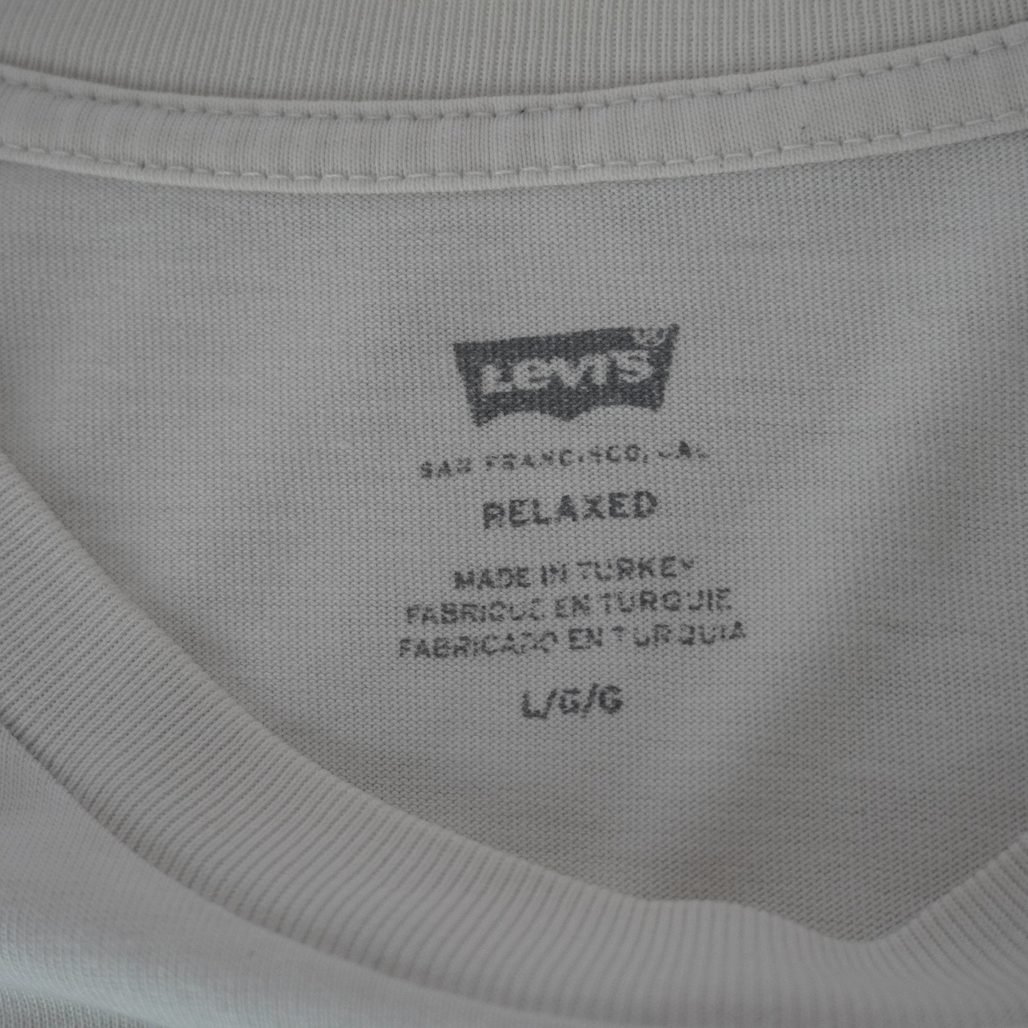 Camiseta de Manga Corta Levi's para Hombre Usada - Blanca, L