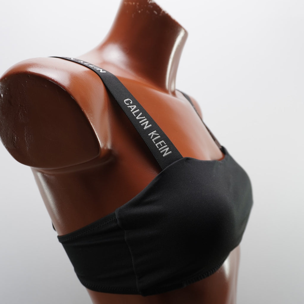 Parte Superior de Traje de Baño Calvin Klein para Mujer - Negro, S (Usado en Muy Buen Estado)