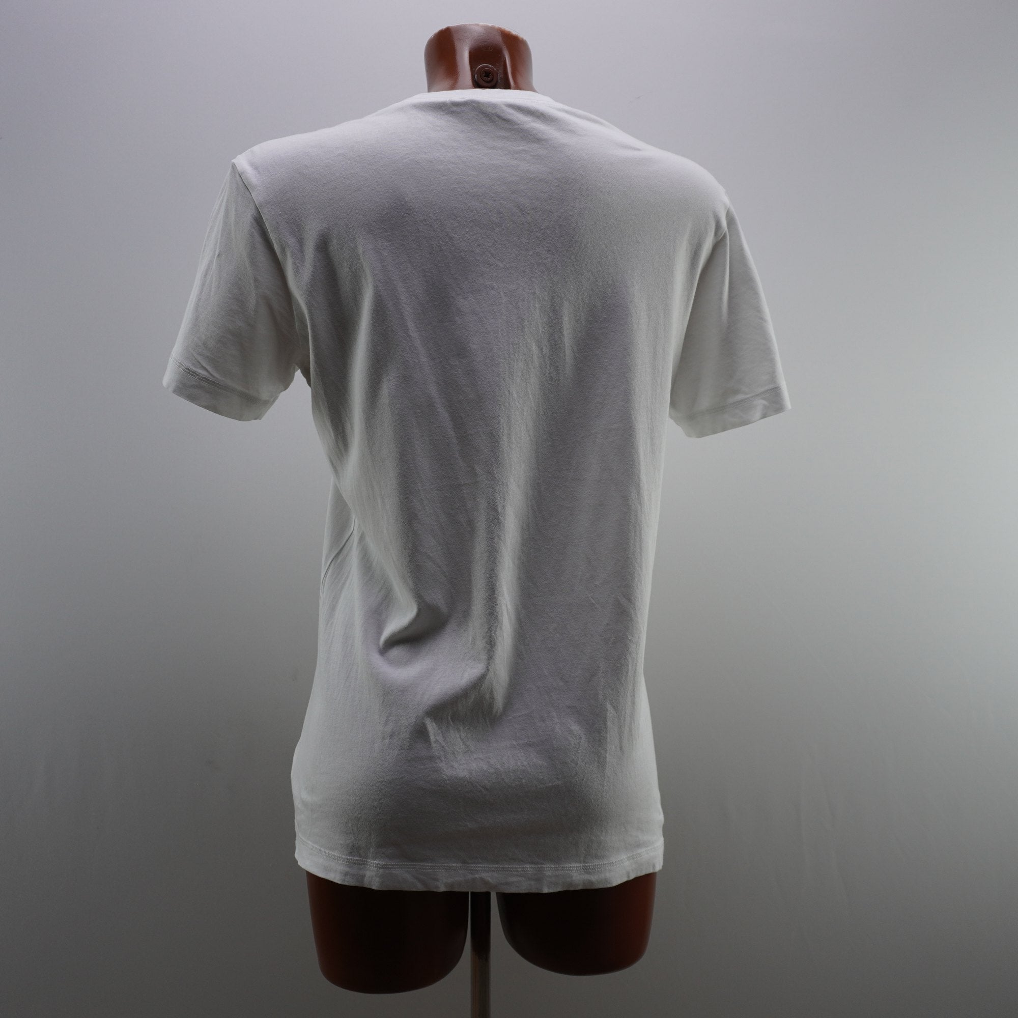 Camiseta de Manga Corta Calvin Klein para Mujer - Blanco, L, Usada en Muy Buen Estado