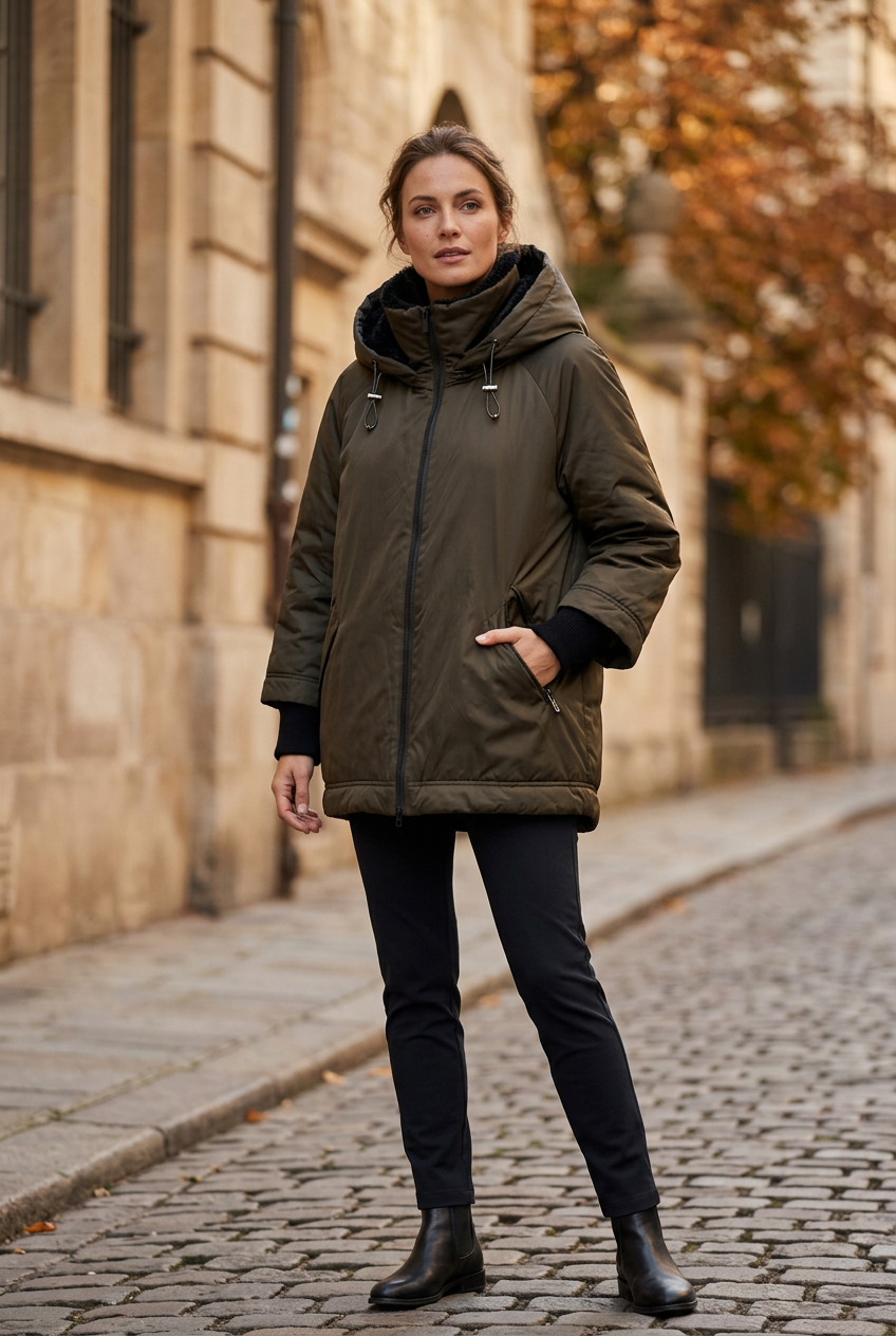 Parka für Damen von Un Jour Ailleurs Paris, gebraucht – Grün, XL