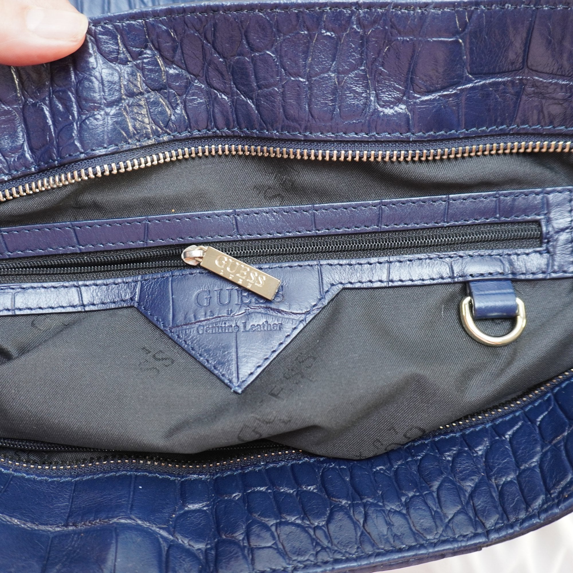 Bolso Baguette Guess para Mujer Usado - Azul Marino