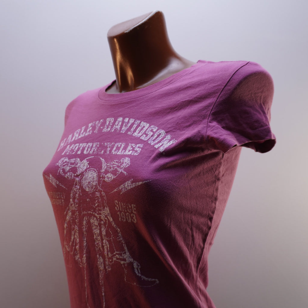 Camiseta Harley Davidson para Mujer Usada - Rosa, XS