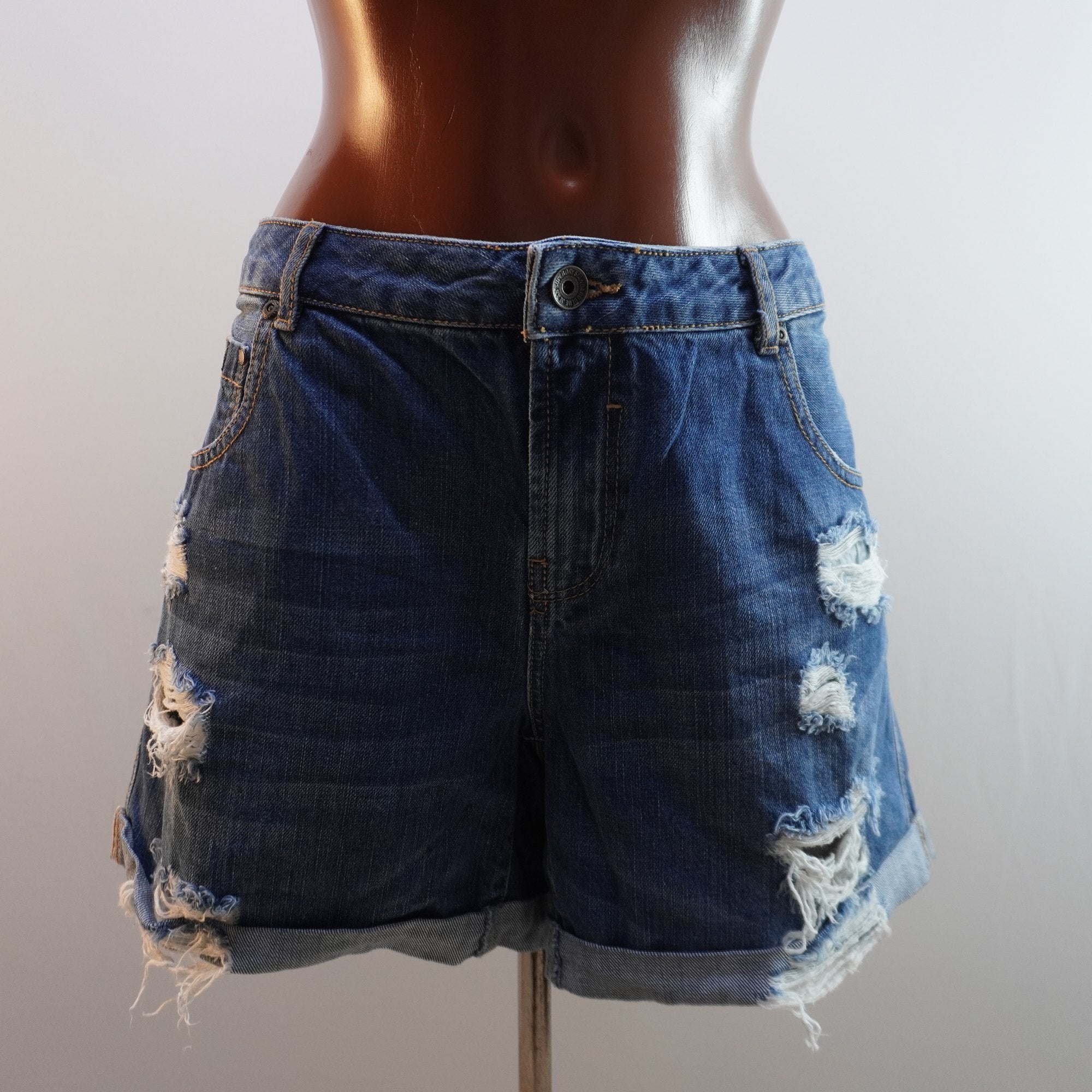 Pantalones Cortos Vaqueros Superdry para Mujer Usados - Azul, L