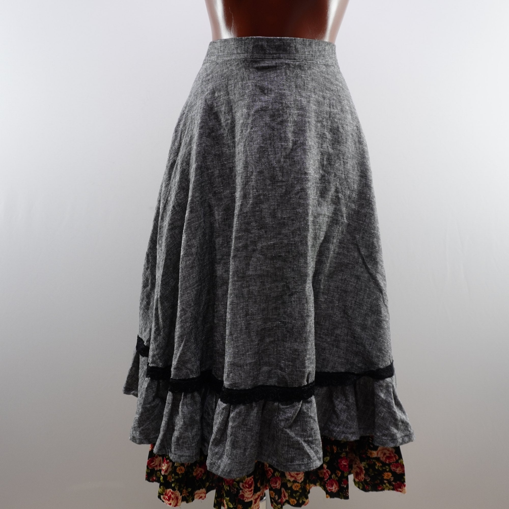 Falda Italian Style para Mujer Usada - Gris, XXL