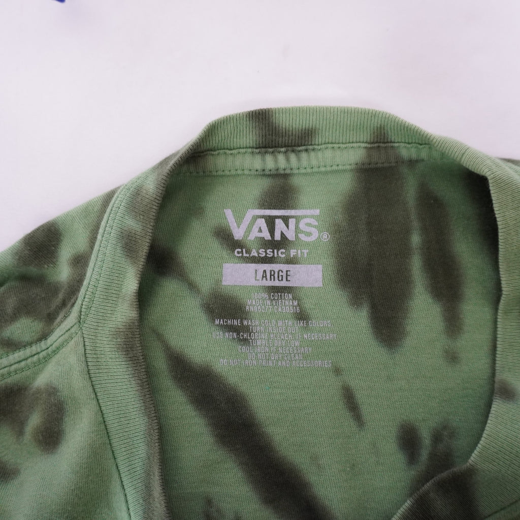 Camiseta de Manga Corta Vans para Hombre Usada - Verde, L