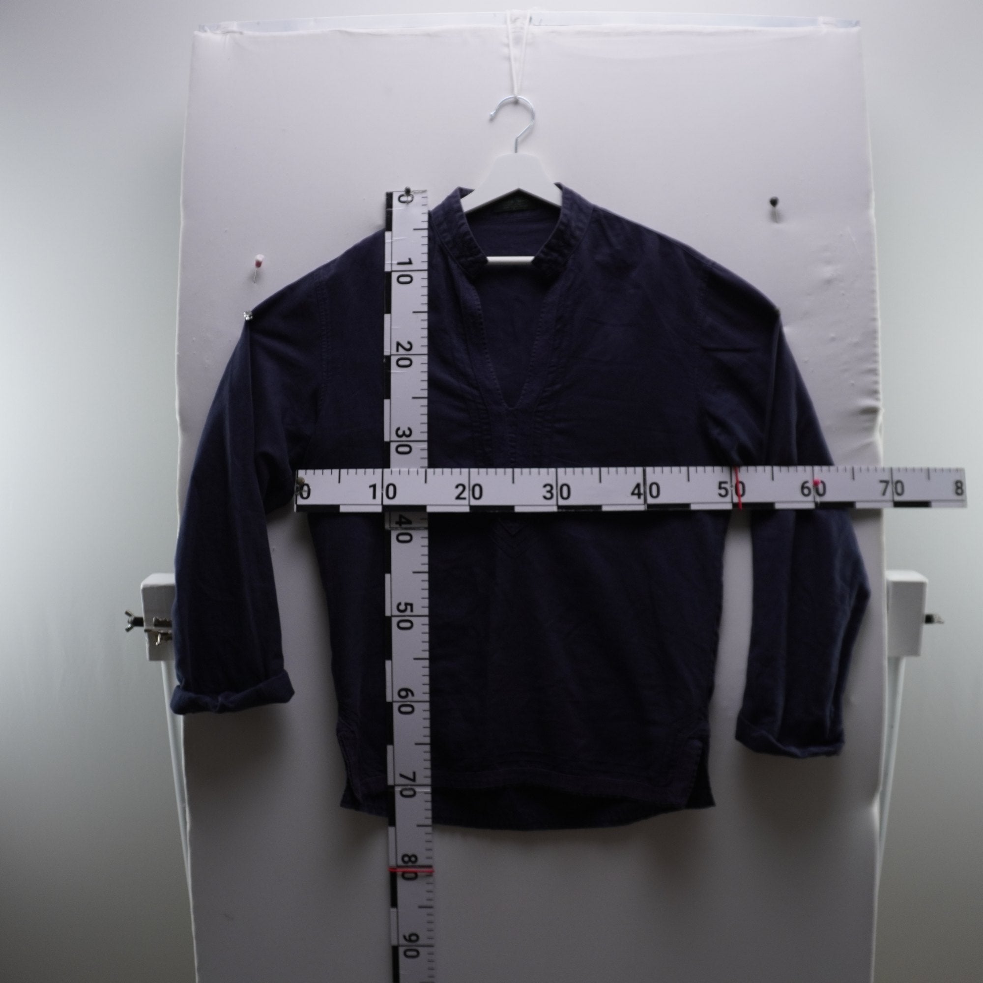 Camisa Henley Zara para Hombre Usada - Azul Marino, S