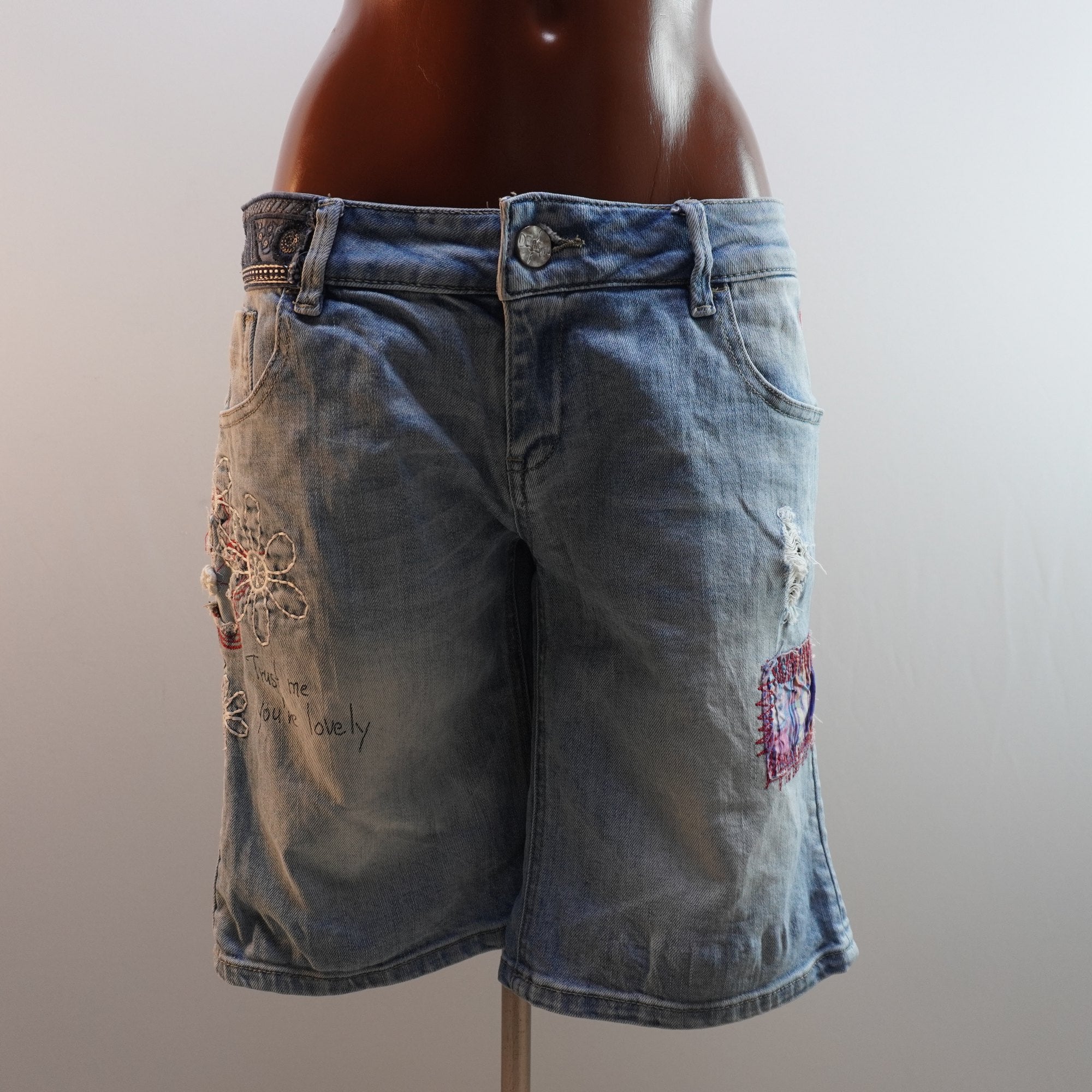 Pantalones Cortos Vaqueros Desigual para Mujer Usados - Azul, L
