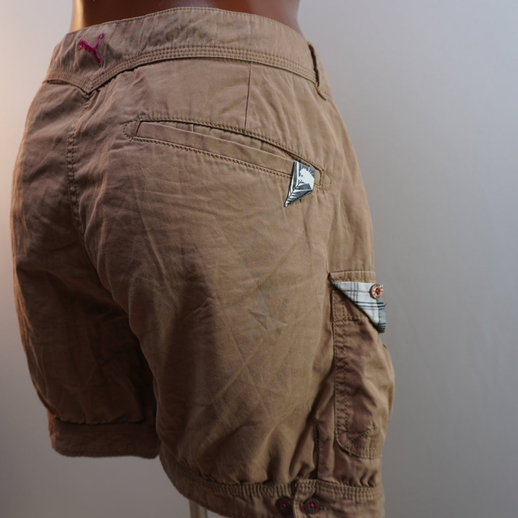 Pantalones Cortos Vaqueros Puma para Mujer Usados - Marrón, XL
