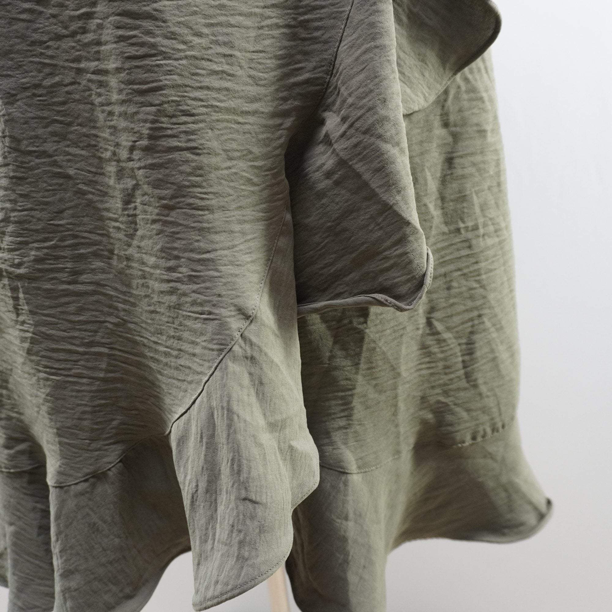 Vestido Verde de Algodón para Mujer Usado - Talla L