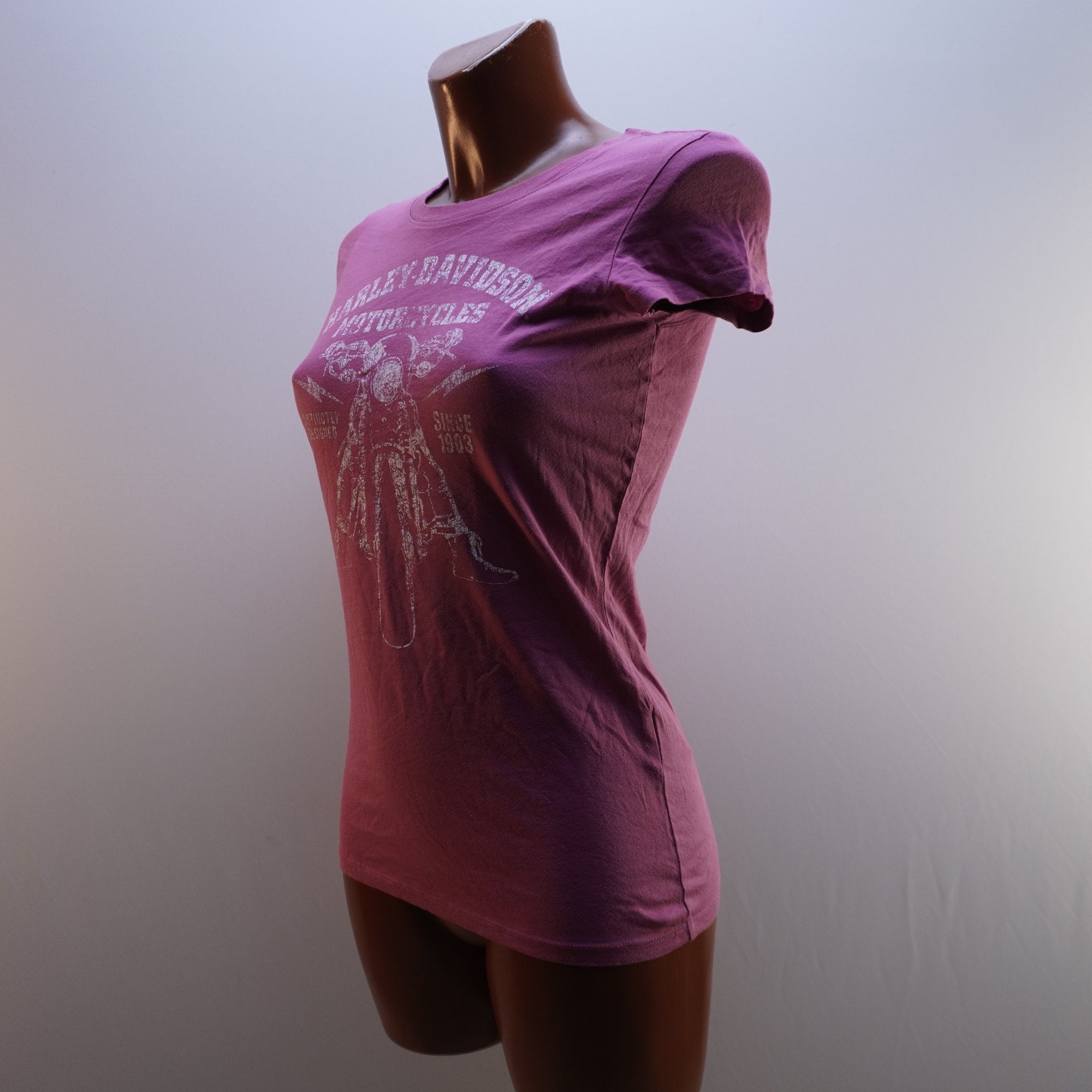 Camiseta Harley Davidson para Mujer Usada - Rosa, XS