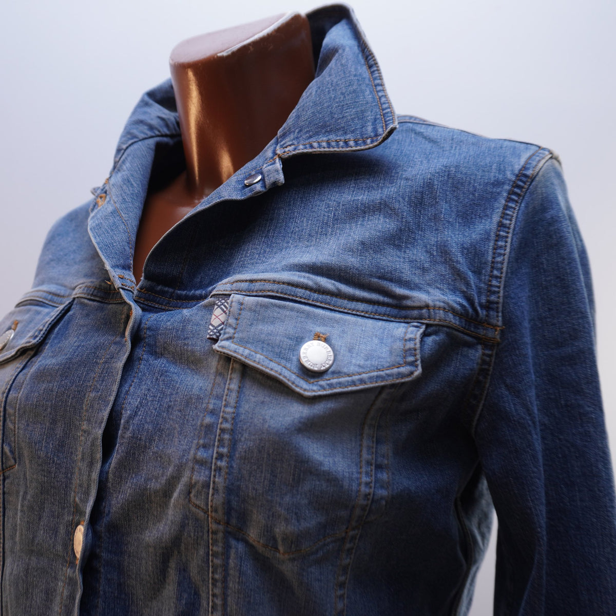 Cazadora Vaquera Burberry para Mujer Usada - Azul, M