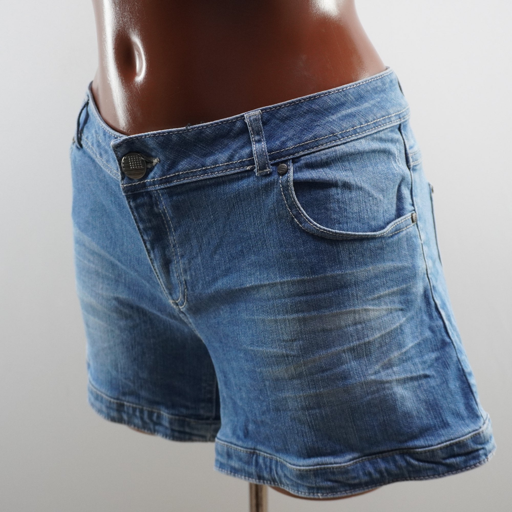 Pantalones Cortos Vaqueros Walk and Talk para Mujer Usados - Azul, XXL