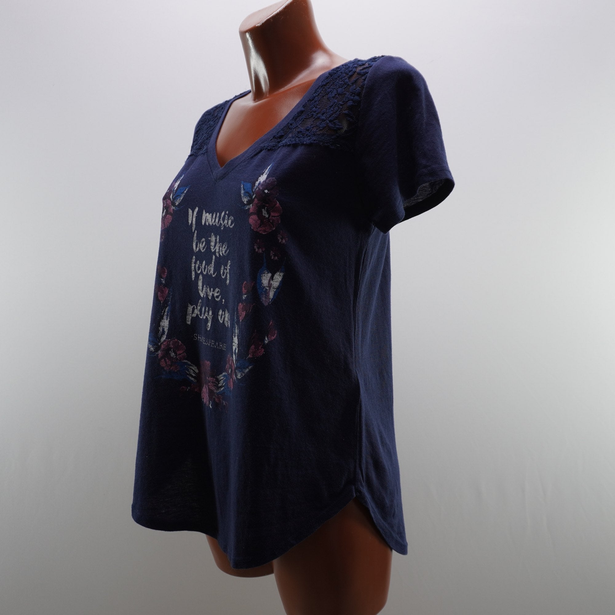 Camiseta Hollister para Mujer Usada - Azul Marino, M