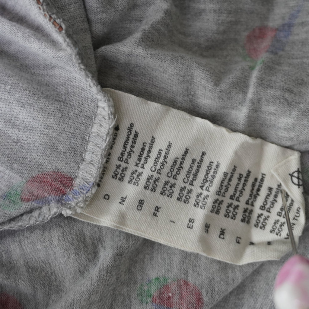 Camiseta de Manga Corta Naketano para Mujer Usada - Gris, XL