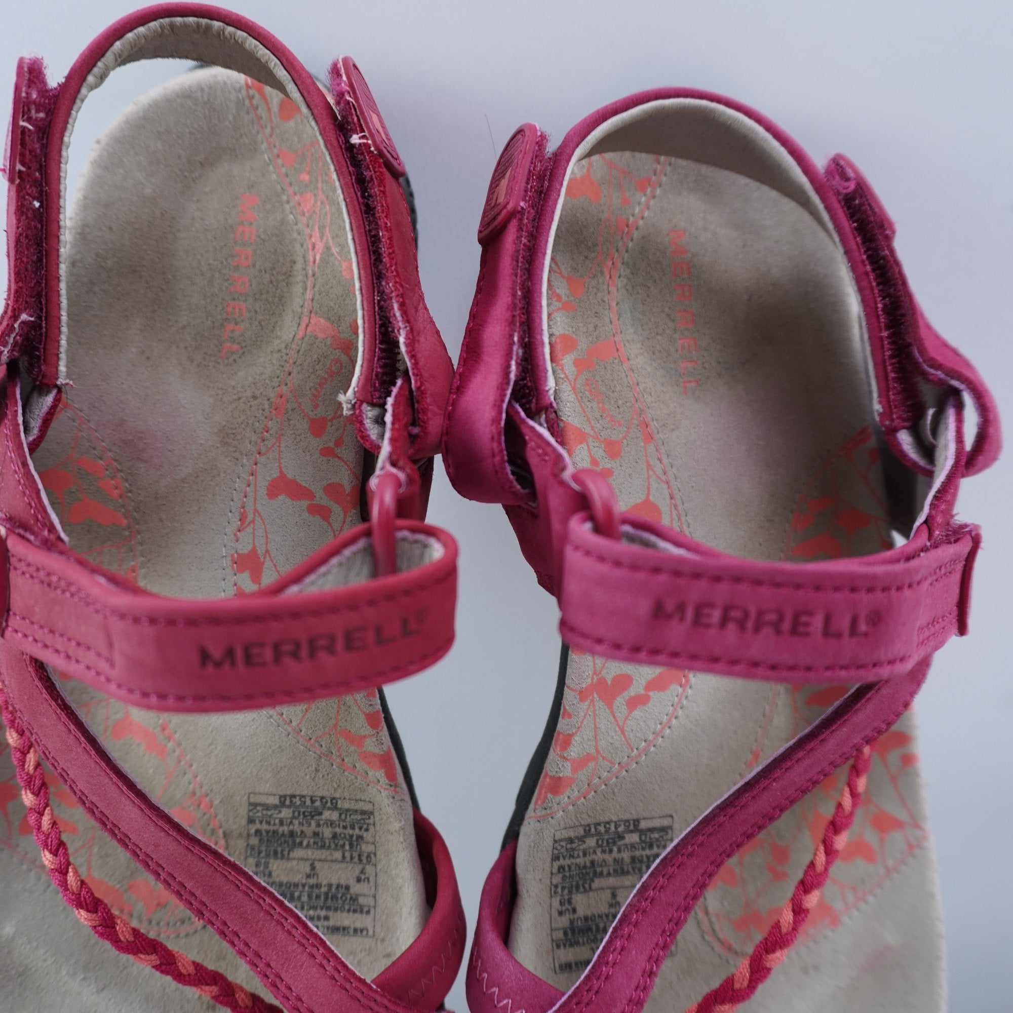 Sandalias Merrell para Mujer Usadas - Rojas, Talla 38