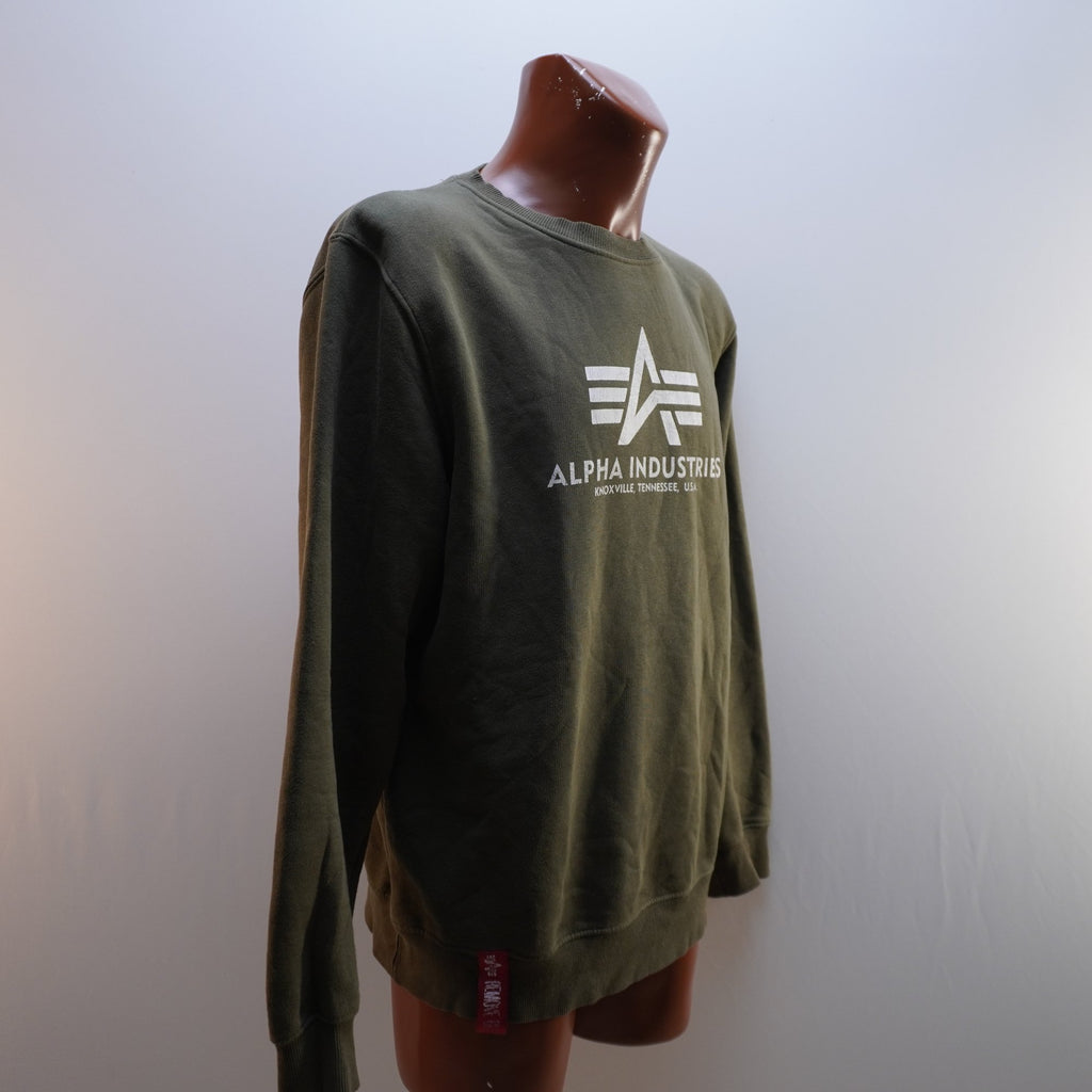 Sudadera con Capucha Alpha Industries para Hombre Usada - Verde, XL