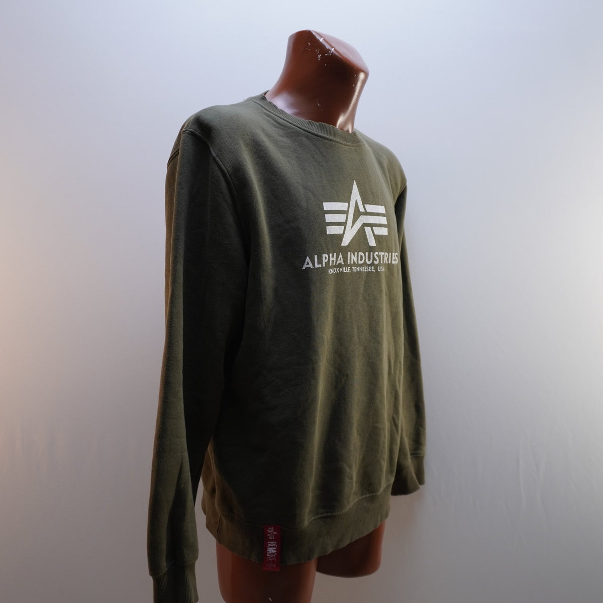 Sudadera con Capucha Alpha Industries para Hombre Usada - Verde, XL