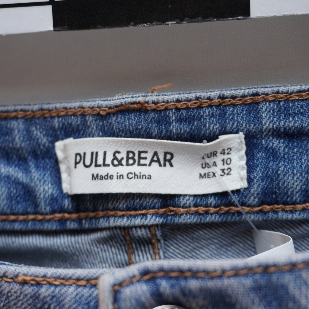Pantalones Cortos Vaqueros Pull & Bear para Mujer Usados - Azul, XL