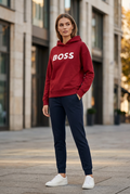 Sudadera con Capucha Hugo Boss para Mujer Usada - Roja, Pequeño (S)
