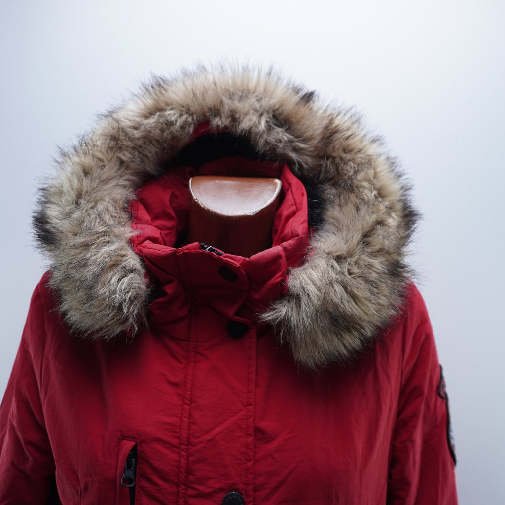 Parka Superdry para Mujer Usada - Roja, M