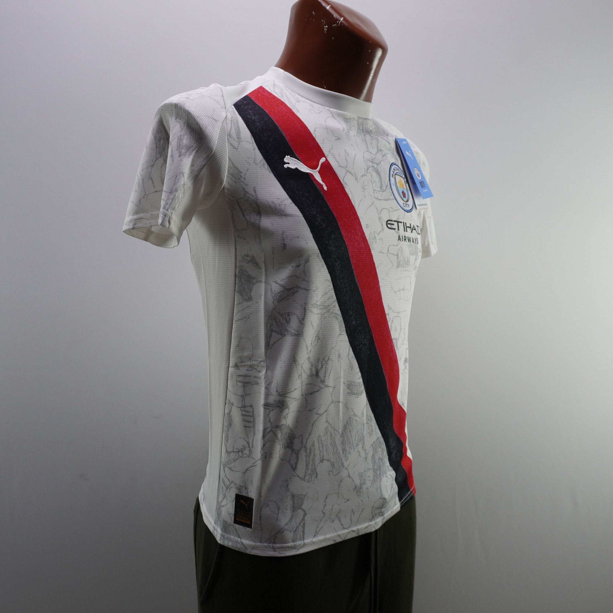 Camiseta de Manga Corta Puma Manchester para Otros - Blanca, Talla 164, Usada en Buen Estado