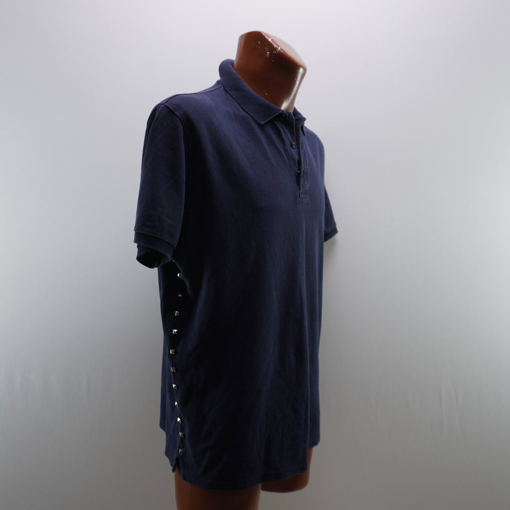 Camiseta de Manga Corta Valentino para Hombre Usada - Azul Marino, XXL