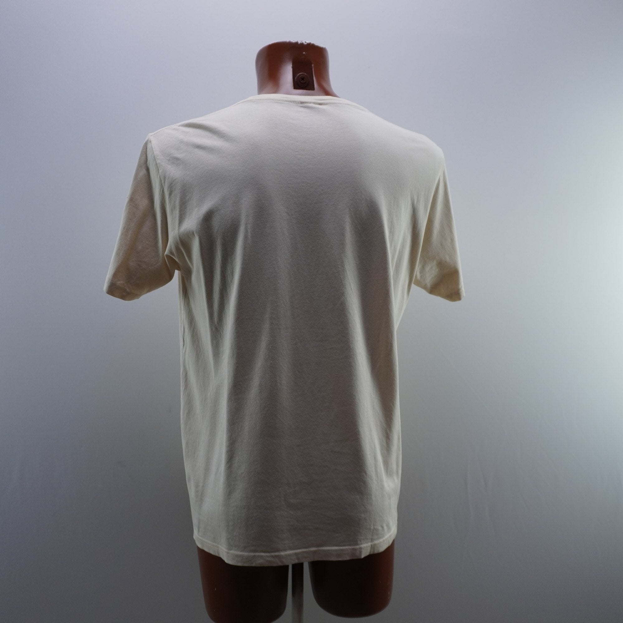 Camiseta de Manga Corta Typographia para Hombre Usada - Beige, L