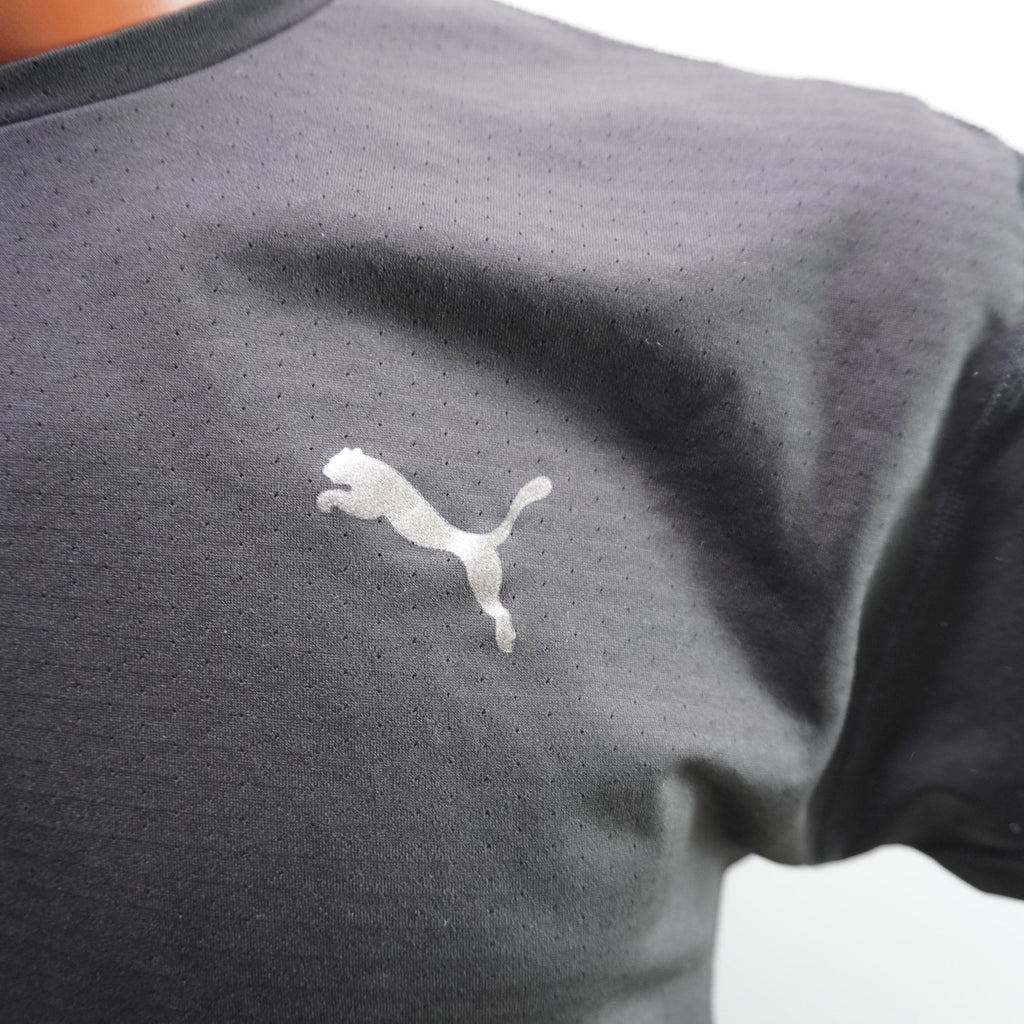Camiseta de Manga Corta Puma para Hombre Usada - Negra, S