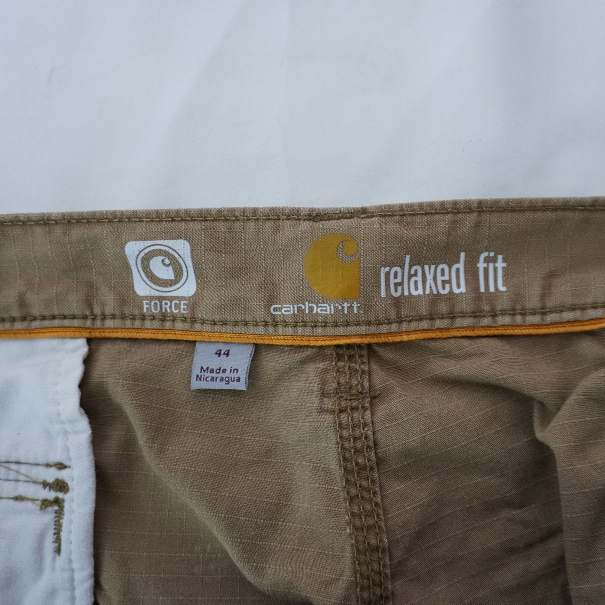 Pantalones Cortos Vaqueros Carhatt para Hombre Usados - Beige, XXL
