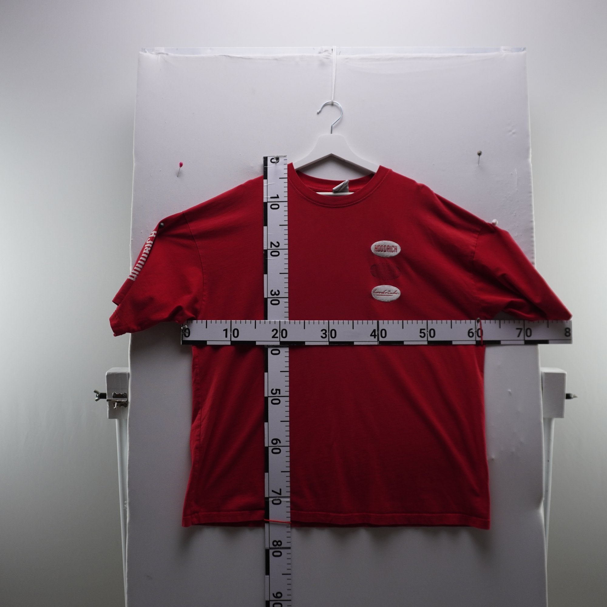 Camiseta de Manga Corta Hoodrich para Hombre - Roja, M - Usada en Muy Buen Estado