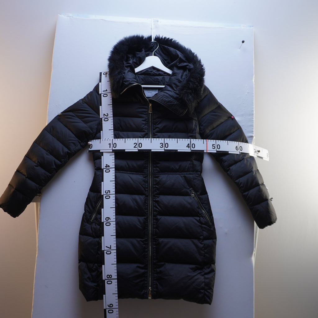 Parka Massimo Dutti para Mujer Usada - Negra, Pequeño (S)