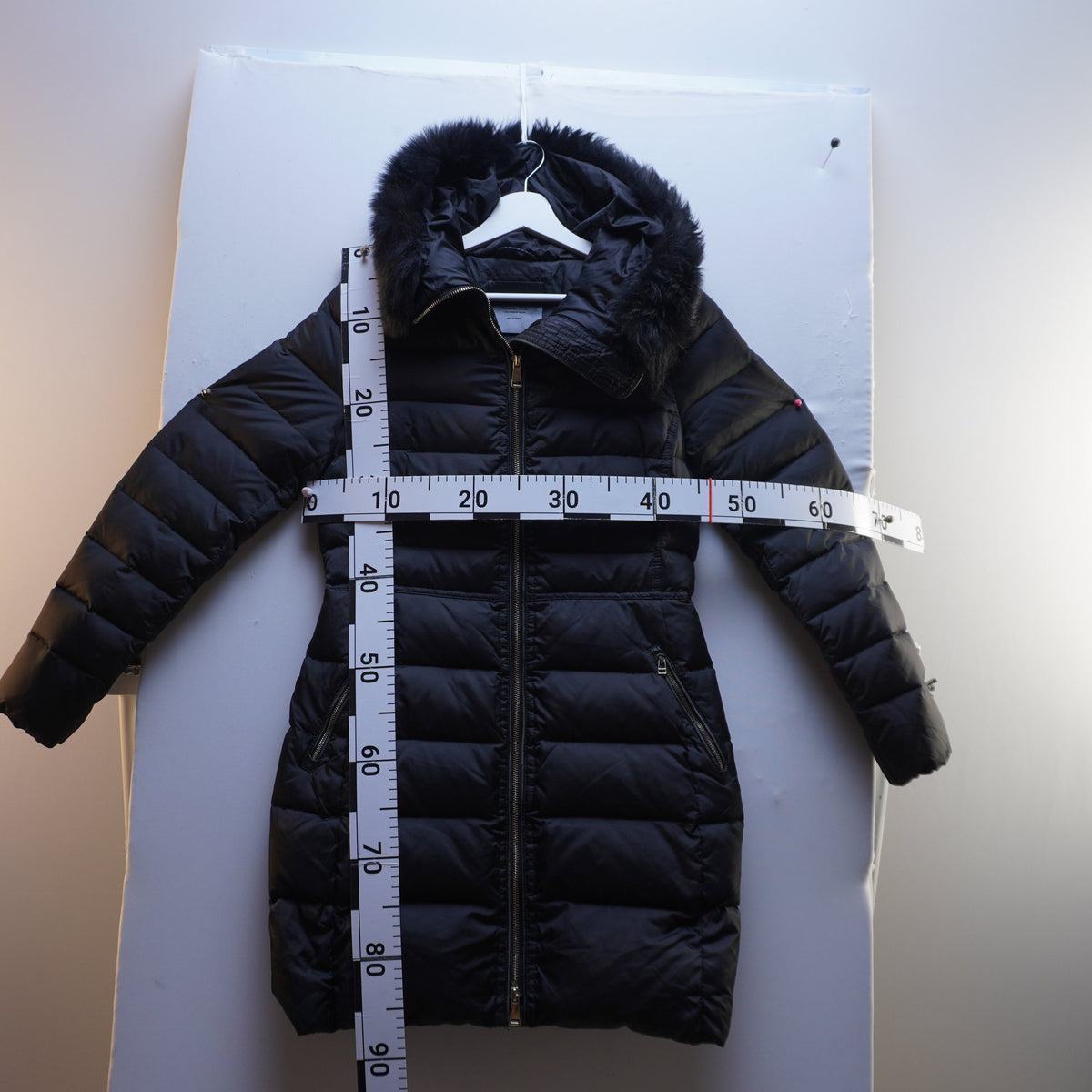 Parka Massimo Dutti para Mujer Usada - Negra, Pequeño (S)