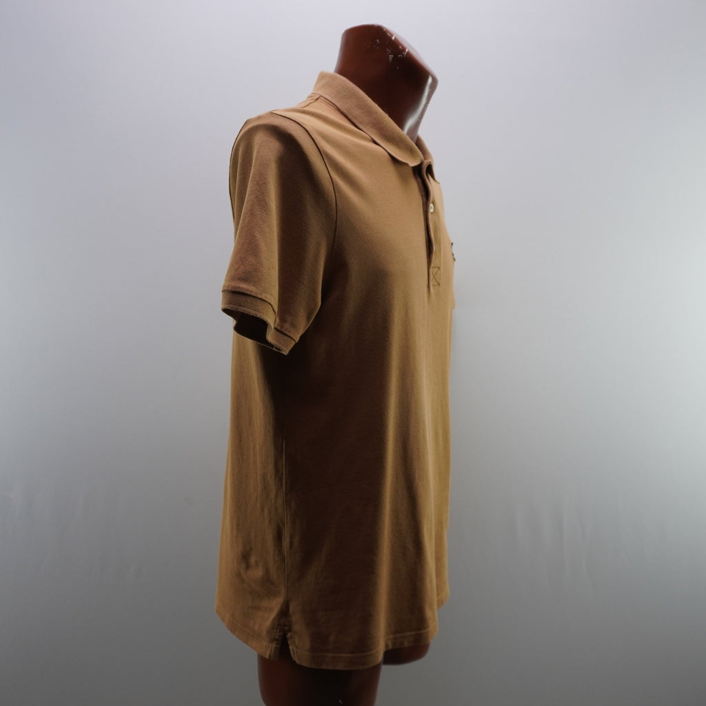 Camiseta de Manga Corta Lyle & Scott para Hombre - Marrón, L (Usada en Muy Buen Estado)