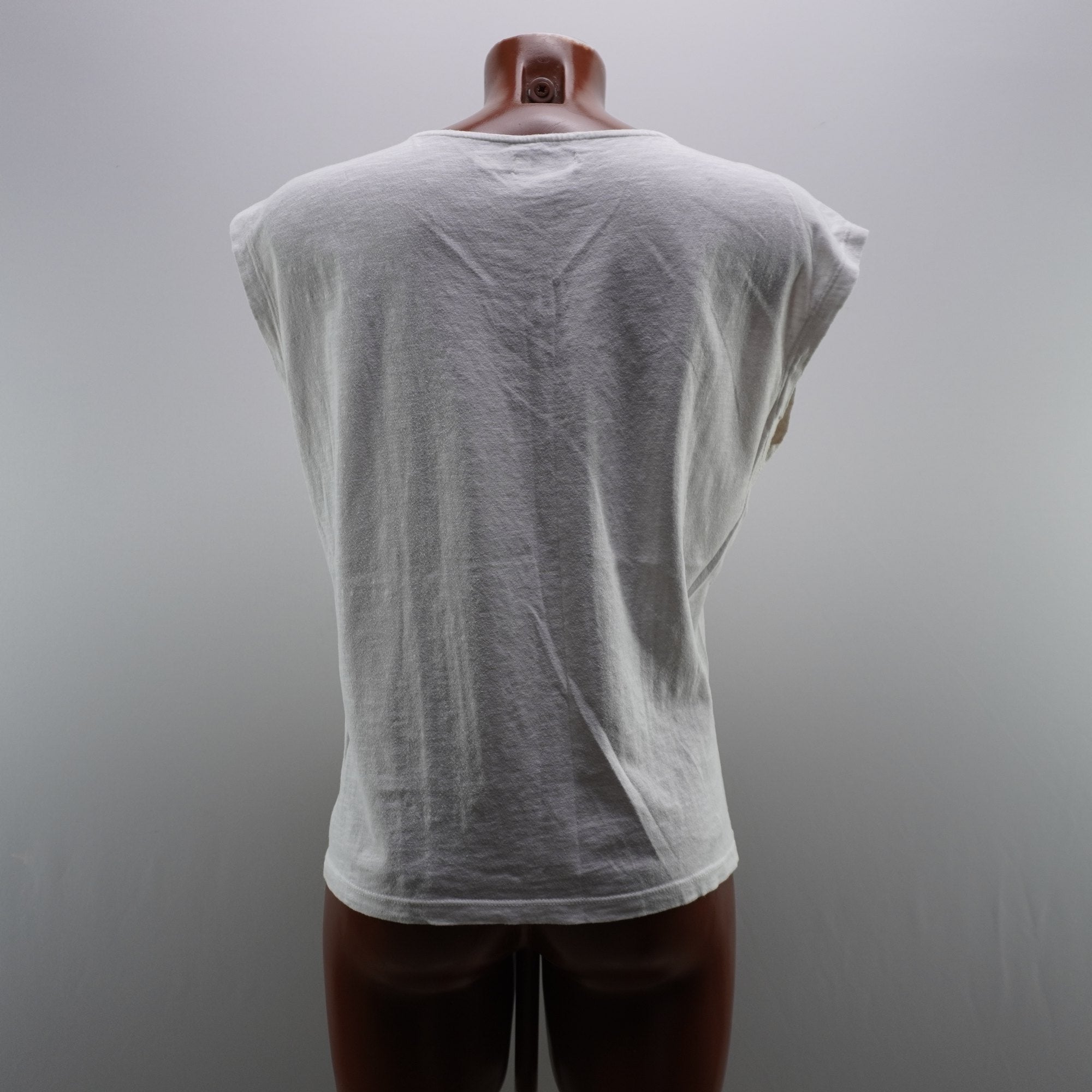 Camiseta Cortefiel para Mujer Usada - Blanca, L