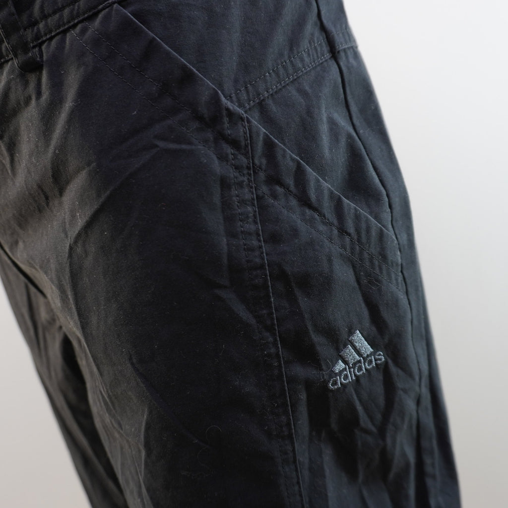 Pantalones de Franela Adidas para Mujer Usados - Negro, XXL