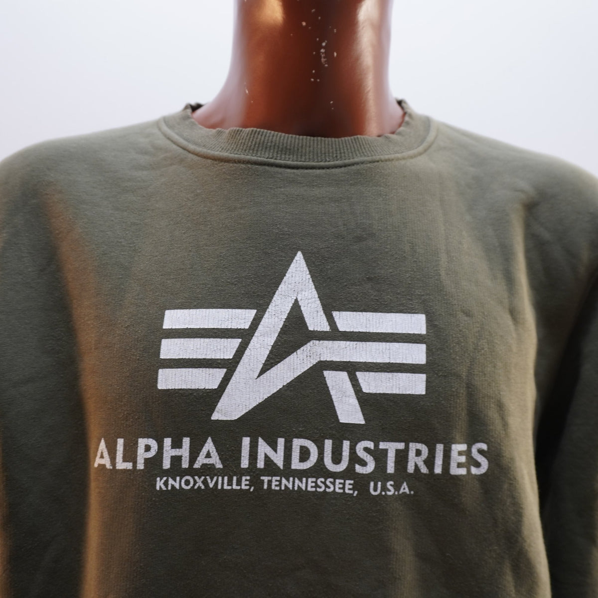 Sudadera con Capucha Alpha Industries para Hombre Usada - Verde, XL