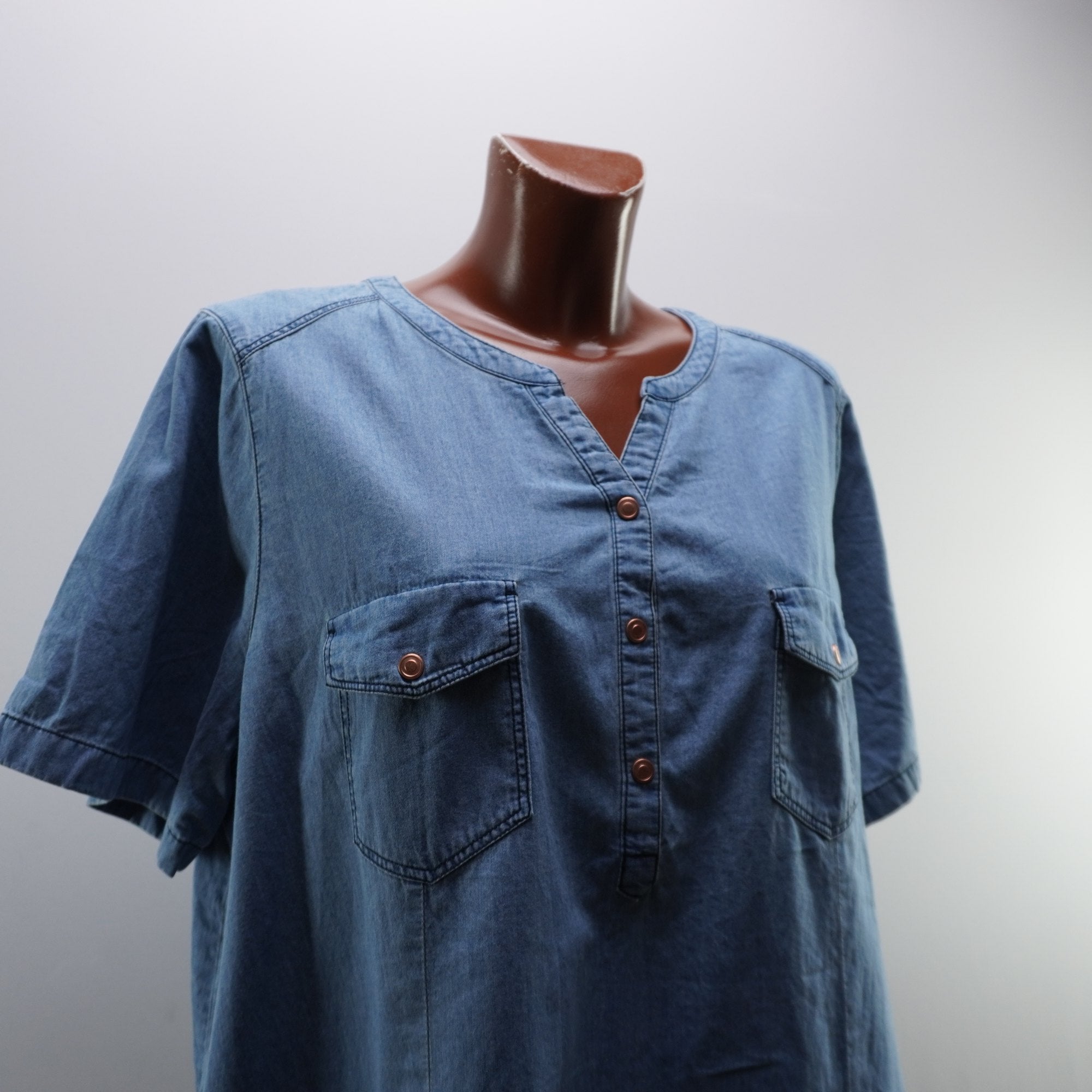 Camisa Ulla Popken para Mujer Usada - Azul, XXXL