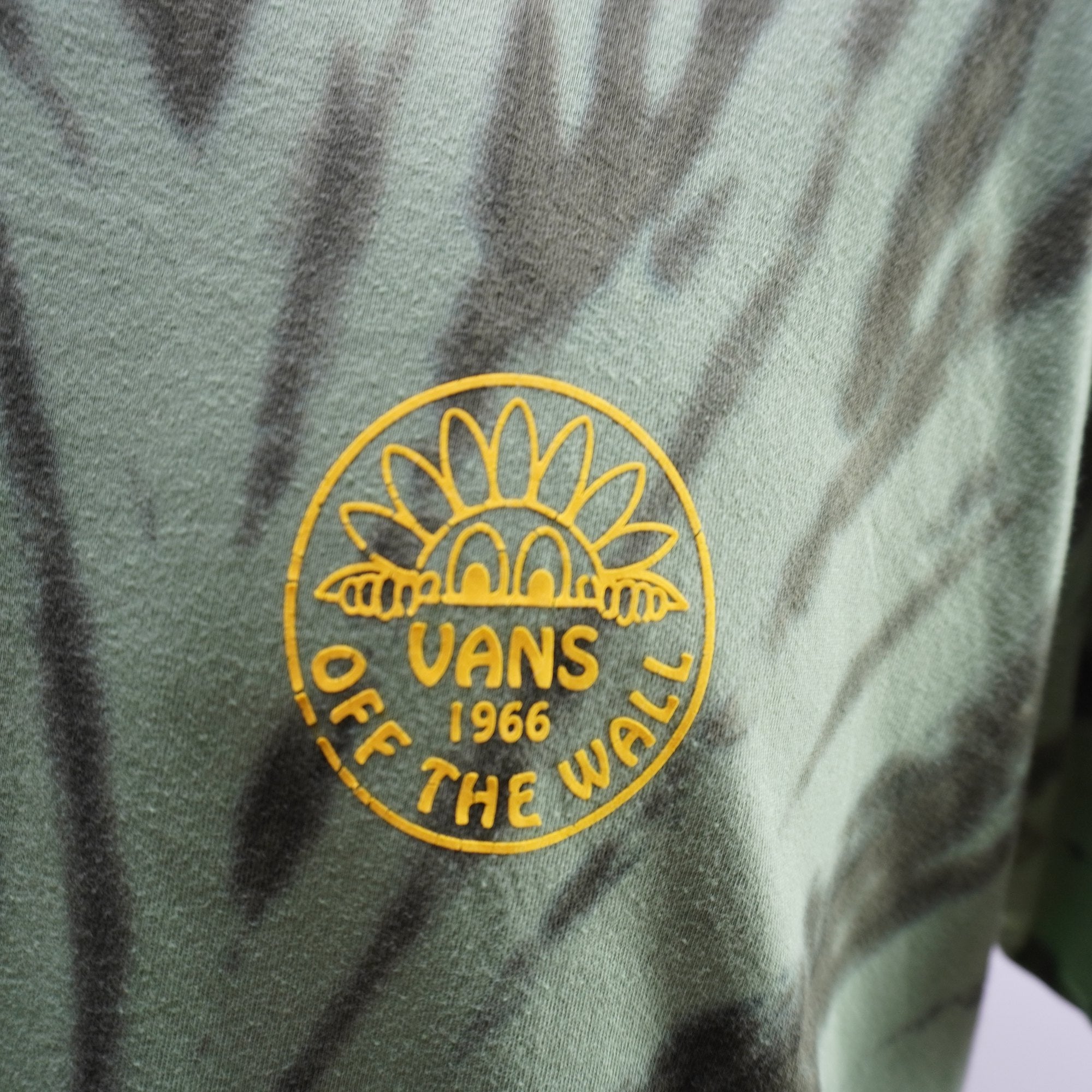 Camiseta de Manga Corta Vans para Hombre Usada - Verde, L