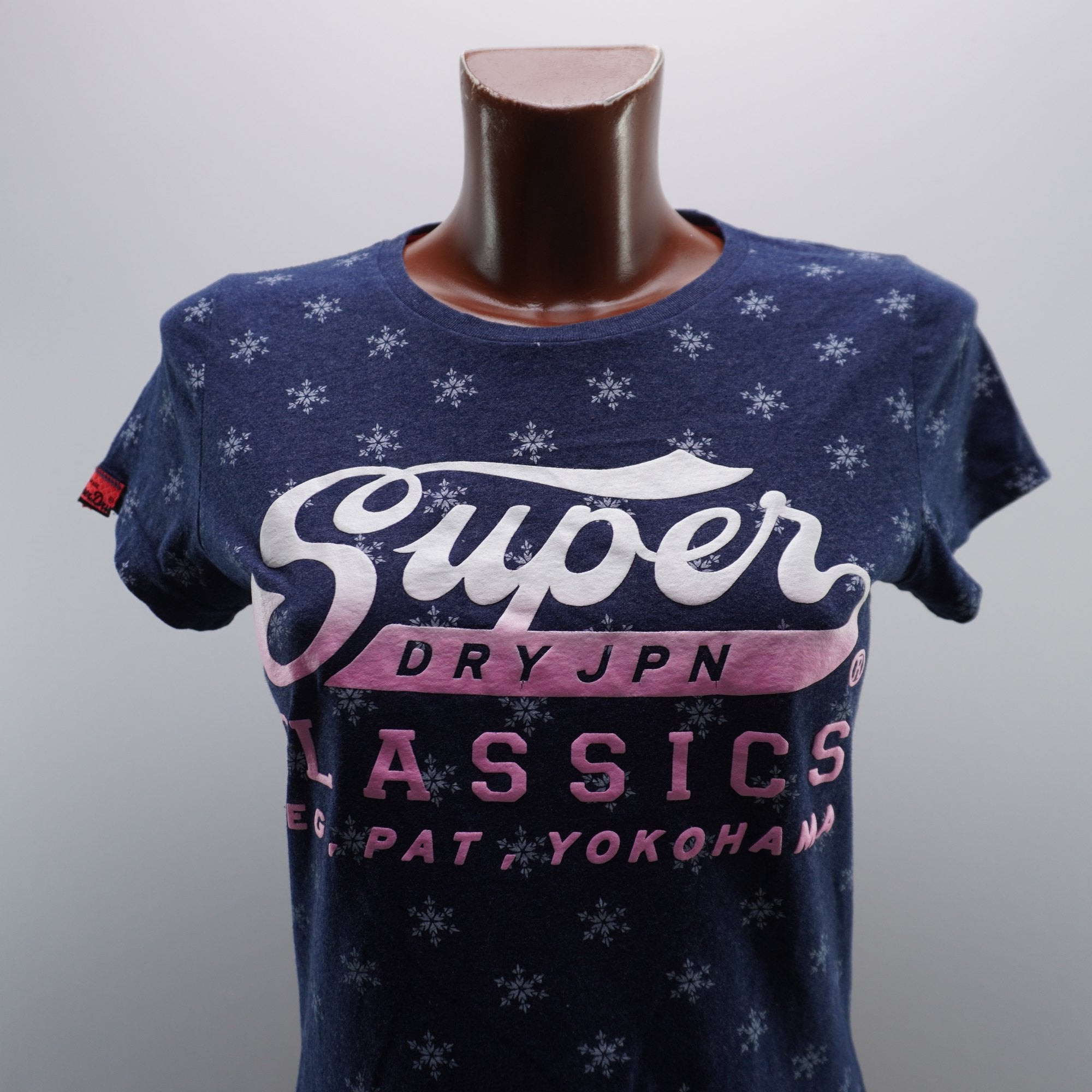 Camiseta Superdry para Mujer Usada - Azul, Mediano (M)