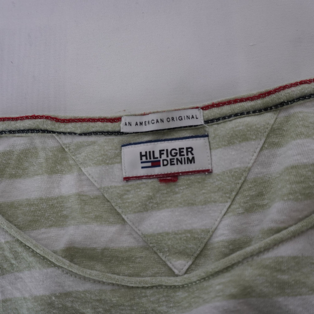 Camiseta de Manga Corta Tommy Hilfiger para Mujer Usada - Verde, L