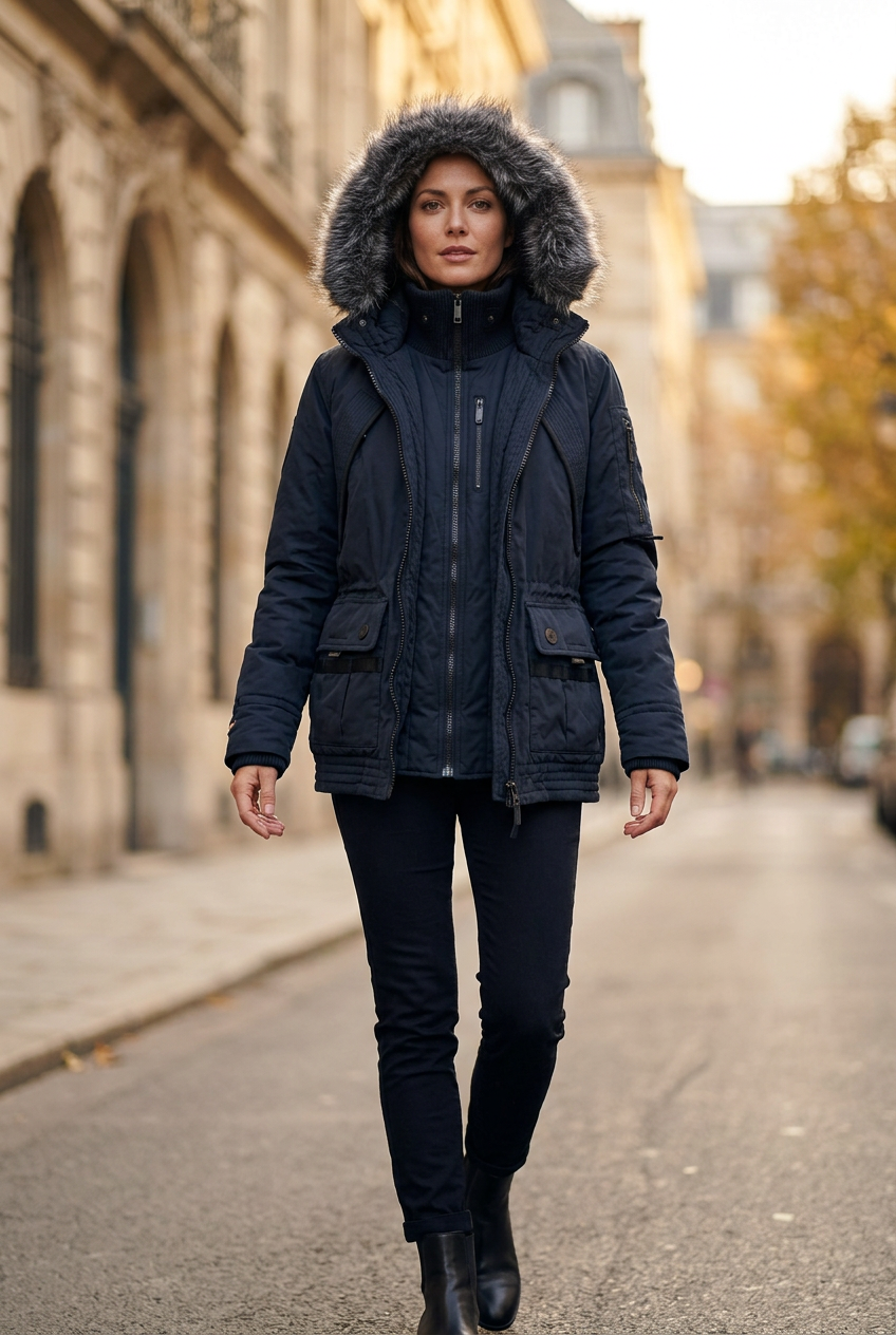 Gebrauchter Superdry Parka für Herren – Größe L, sehr guter Zustand