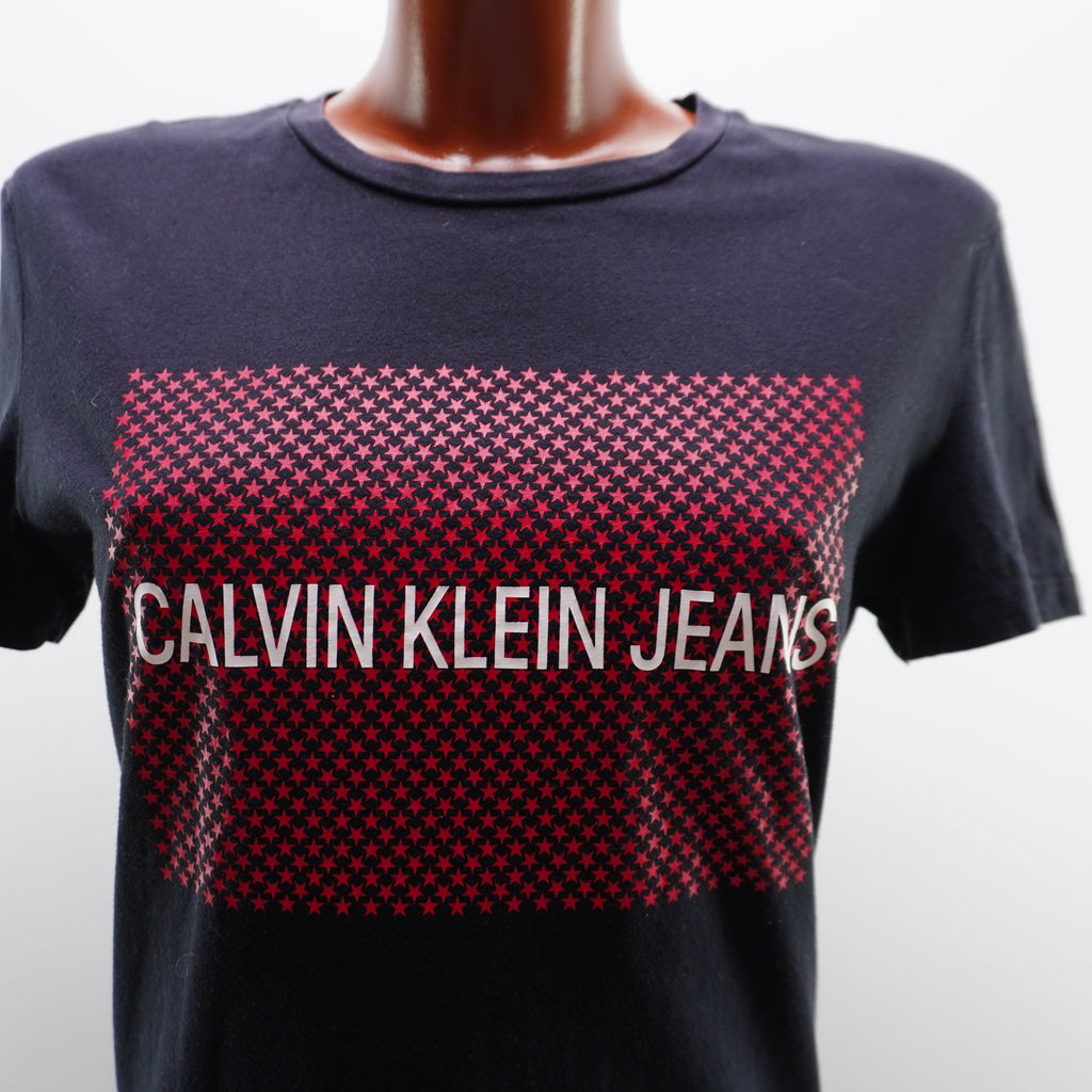 Camiseta de Manga Corta Calvin Klein para Mujer Usada - Negro, L