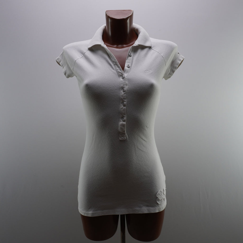 Camiseta de Manga Corta Tommy Hilfiger para Mujer Usada - Blanco, S
