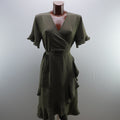 Vestido Verde de Algodón para Mujer Usado - Talla L