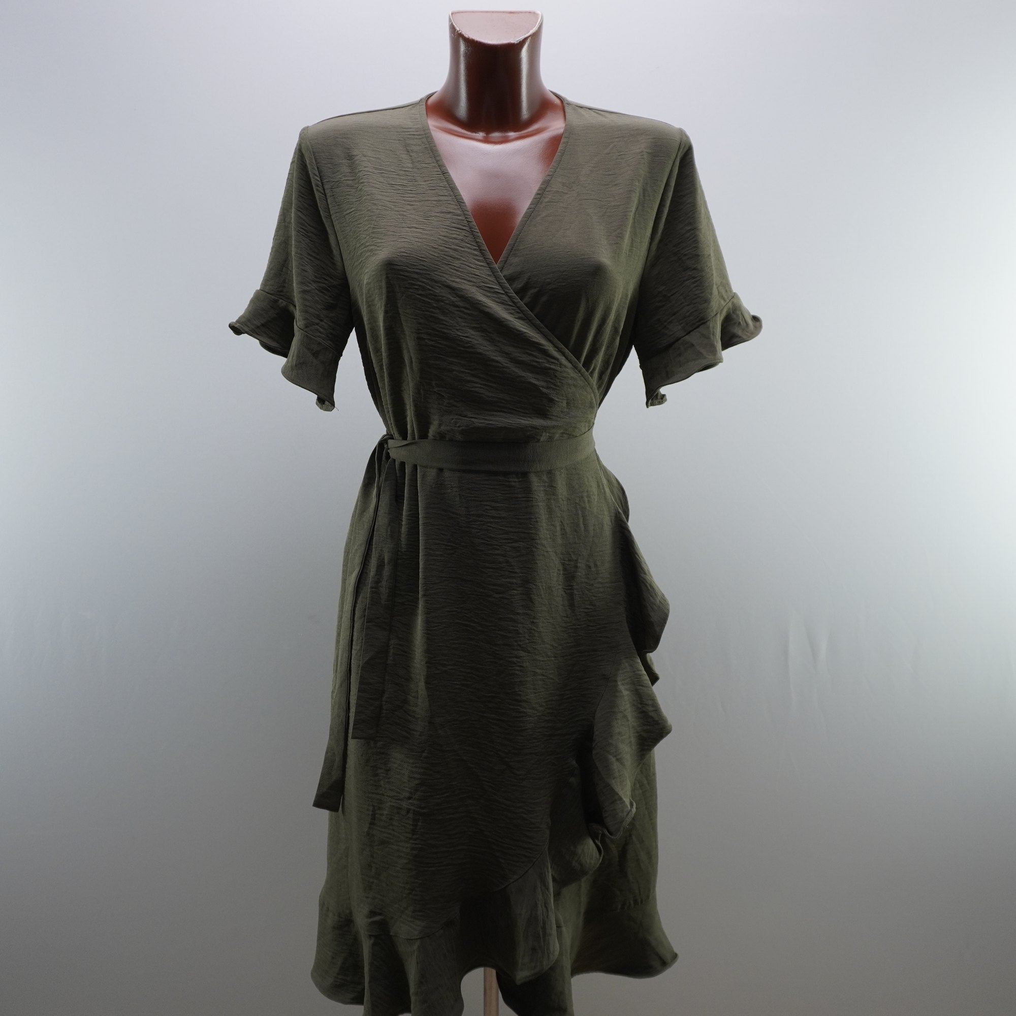 Vestido Verde de Algodón para Mujer Usado - Talla L