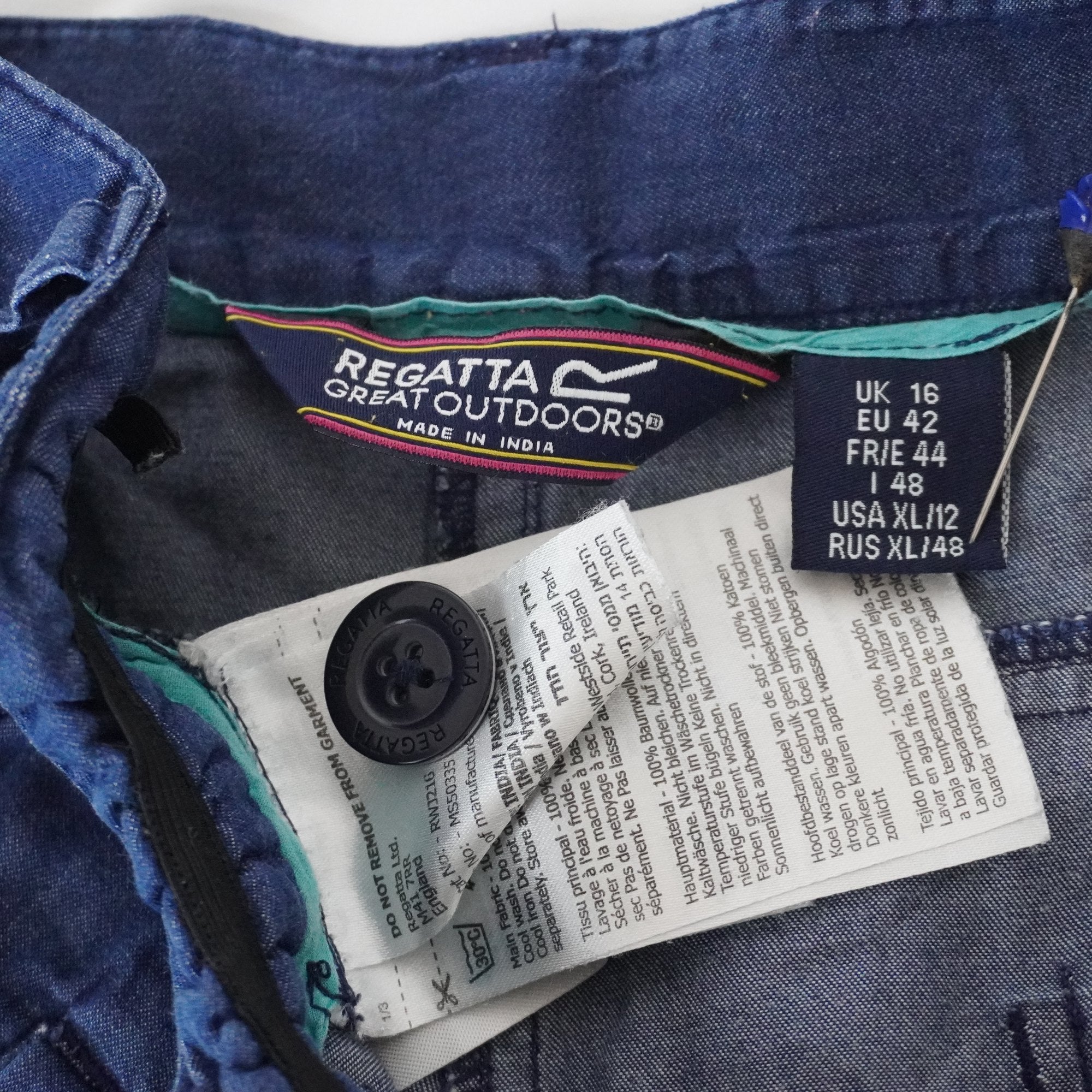 Bermudas Regatta para Mujer Usadas - Azul Marino, XXL