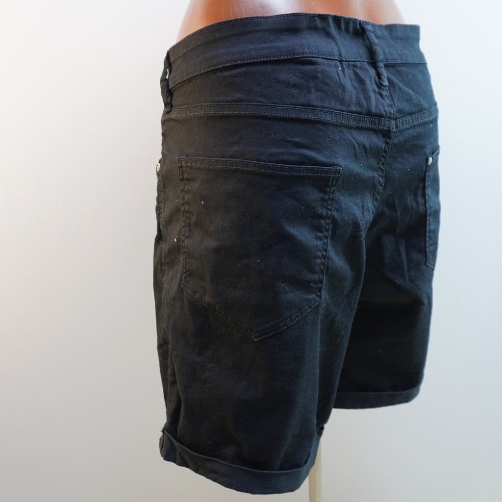Pantalones Cortos Vaqueros H&M para Mujer Usados - Negro, 4XL