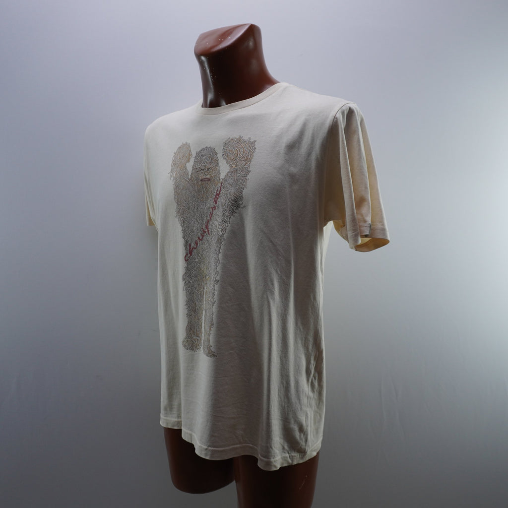 Camiseta de Manga Corta Typographia para Hombre Usada - Beige, L