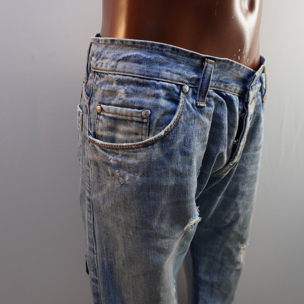 Vaqueros Takeshy Kurosawa para Hombre - Azul, XL Usados en Muy Buen Estado