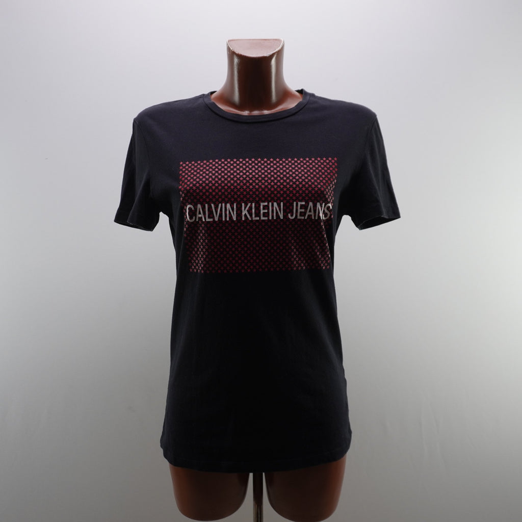 Camiseta de Manga Corta Calvin Klein para Mujer Usada - Negro, L